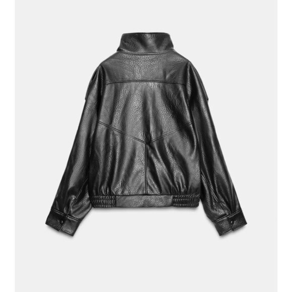 Zara Faux Leather Jacket - Picture 2 of 5
